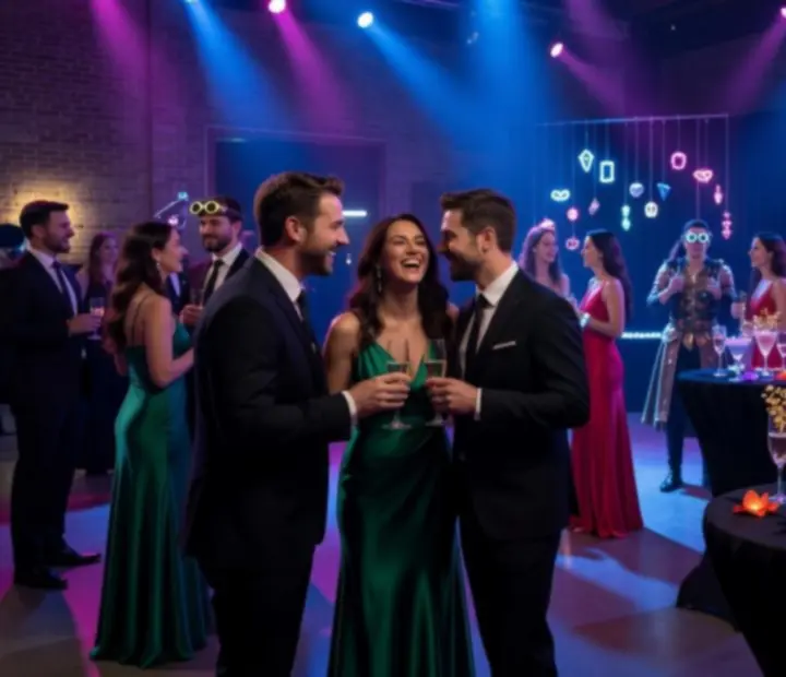 Goście podczas kasynowego eventu uchwyceni w dynamicznych, filmowych kadrach