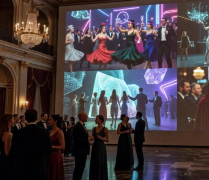 Mozaika ujęć z realizacji ADAMOWICZ IGA – kasyno, poker i imprezy firmowe